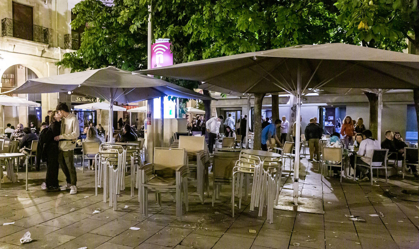Los jóvenes se trasladaron desde el Casco Antiguo de la ciudad hasta el parque de la capital riojana