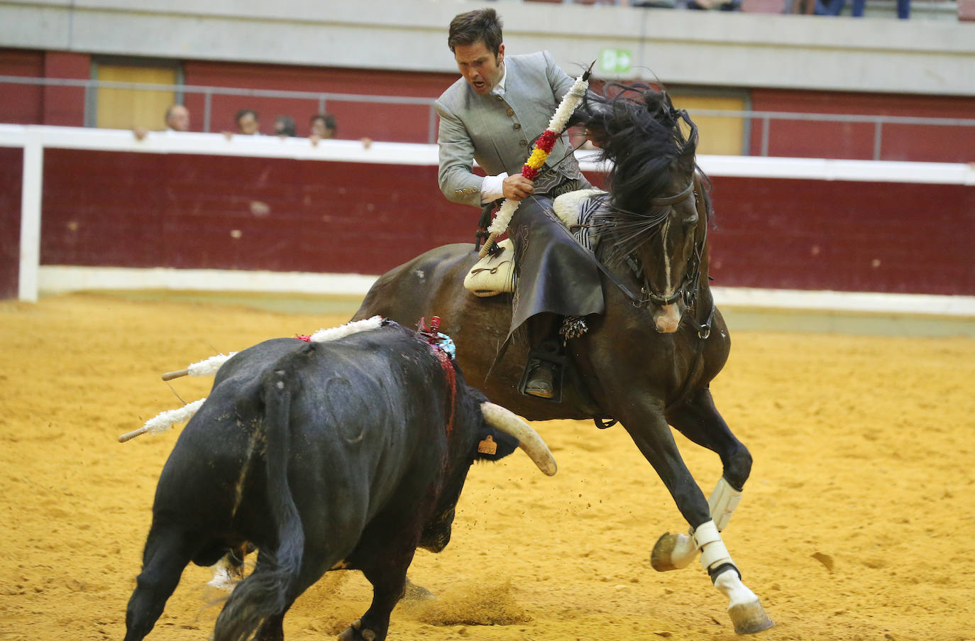 Guillermo Hermoso de Mendoza ha sido el gran triunfador de la tarde al cortar tres orejas