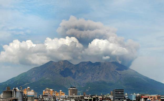 Las cenizas de la última erupción del Sakurajima superaron los 5.000 metros de altura.