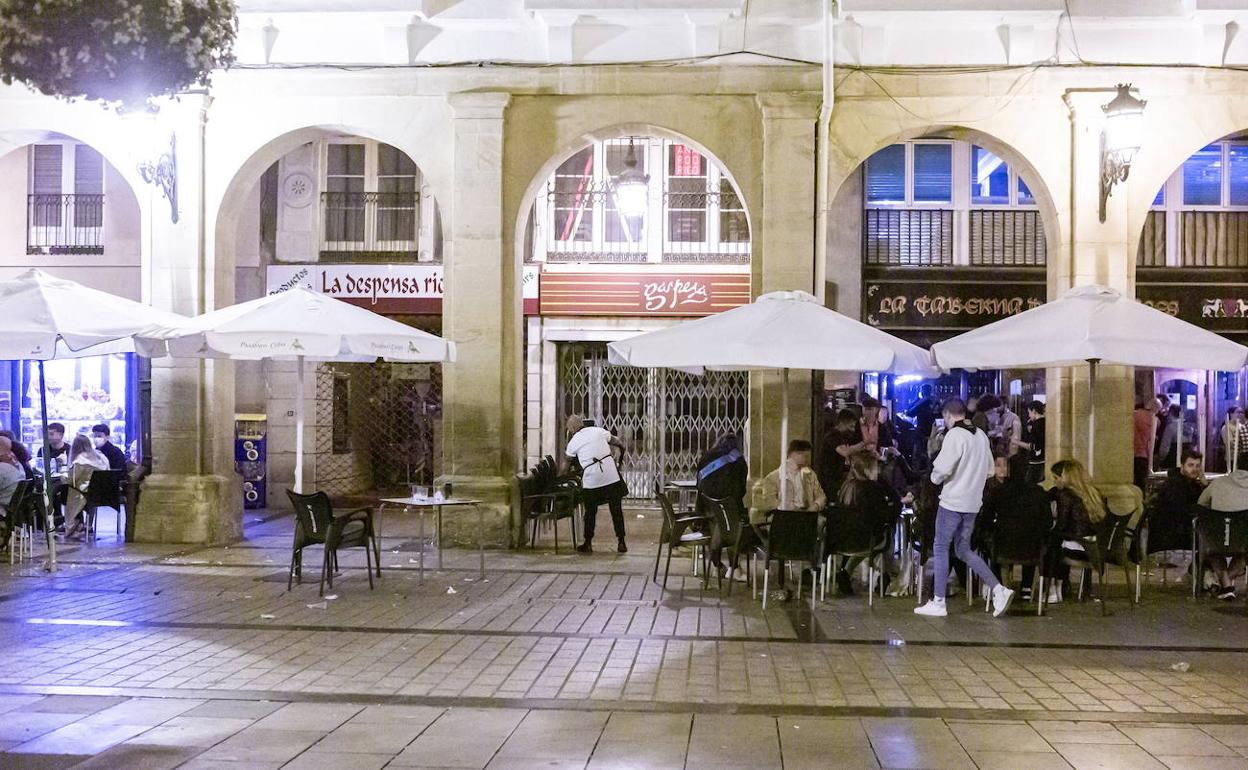 Imagen de las calles de Logroño durante este fin de semana