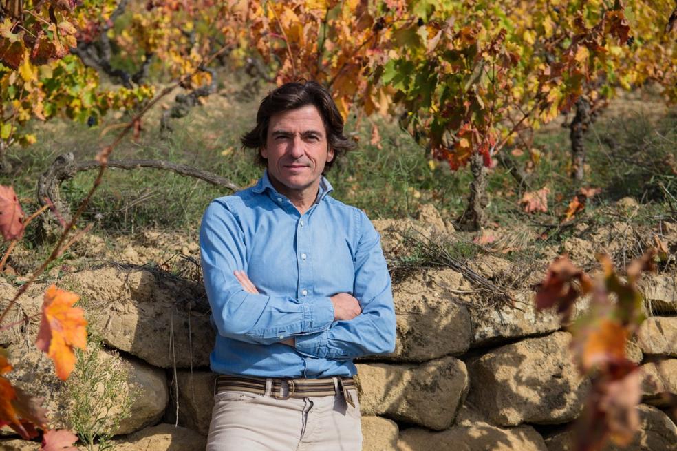 En Labastida. Telmo Rodríguez, en la propiedad familiar de La Granja de Nuestra Señora de Remelluri. 
