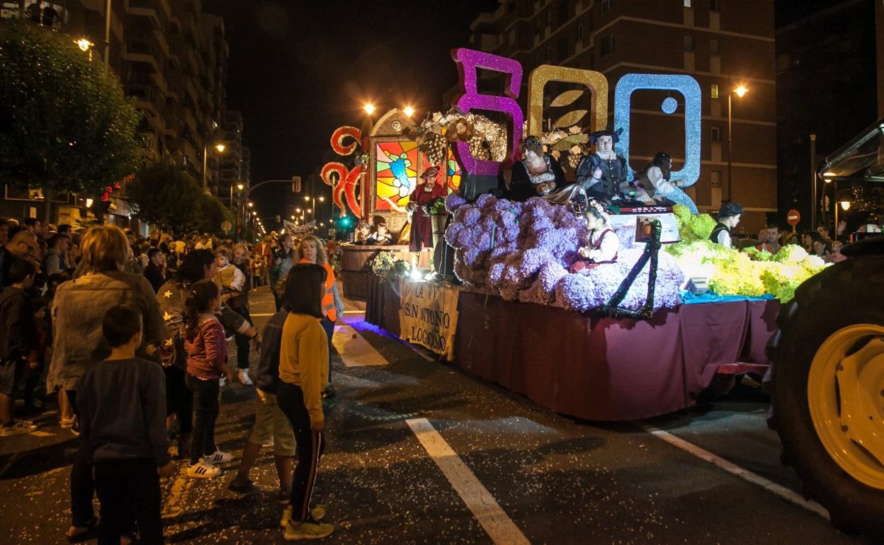 'Del Renacimiento vino', obra de la asociación de vecinos del barrio de San Antonio, ganadora en 2019. 