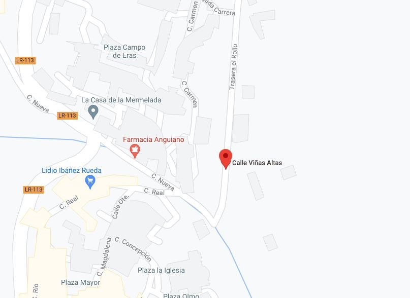 Calle en la que se ha producido el incendio. 