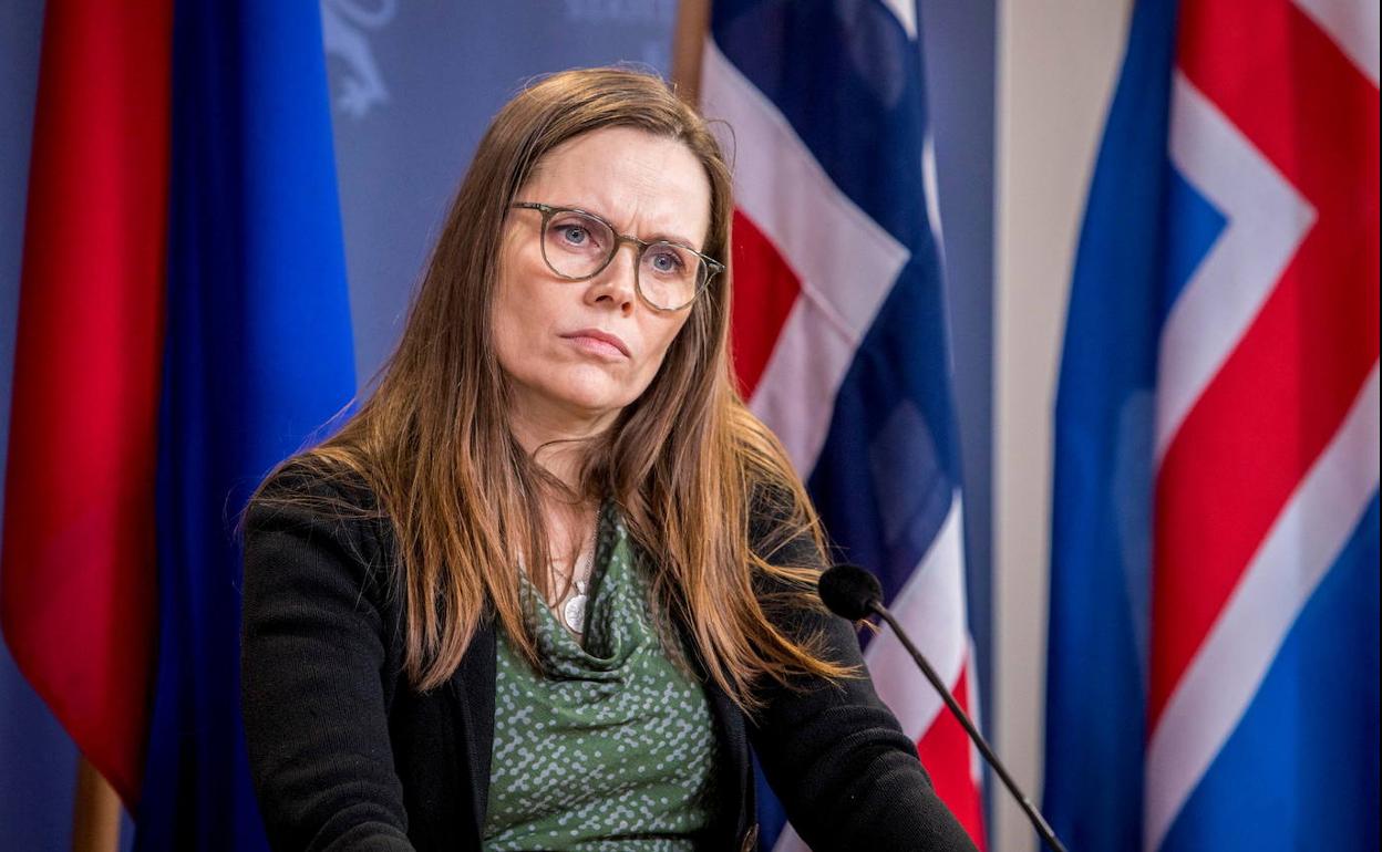 La primera ministra de Islandia, Katrin Jakobsdottir.