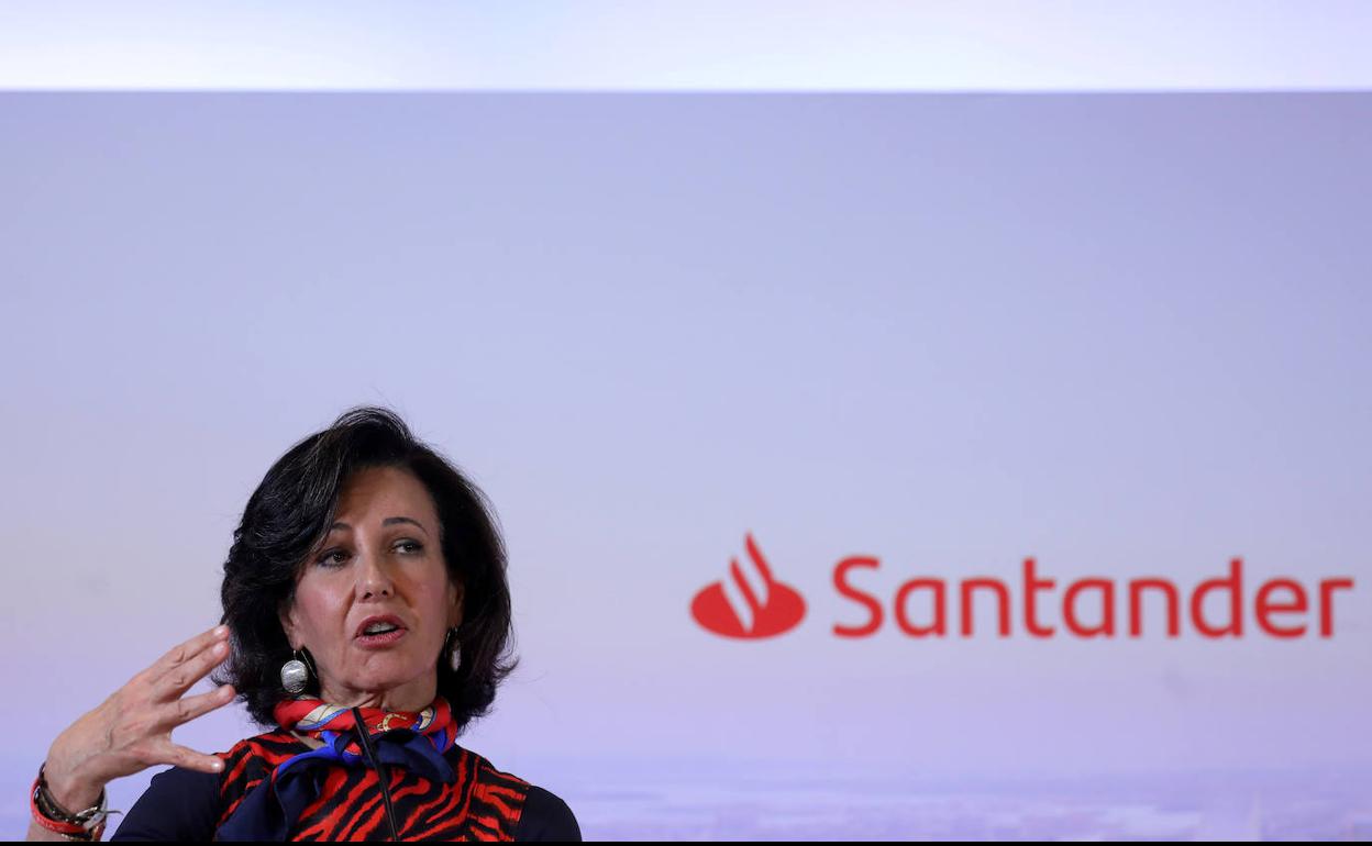 La presidenta del Banco Santander, Ana Botín. 