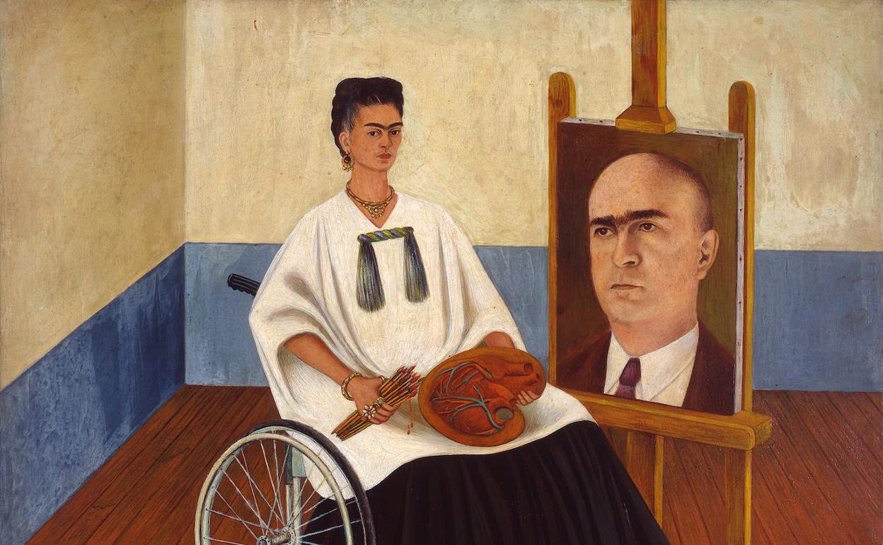 'Autorretrato con el retrato del doctor Farill', óleo de 1951 perteneciente a una colección particular. Cortesía de Hauser & Wirth. 