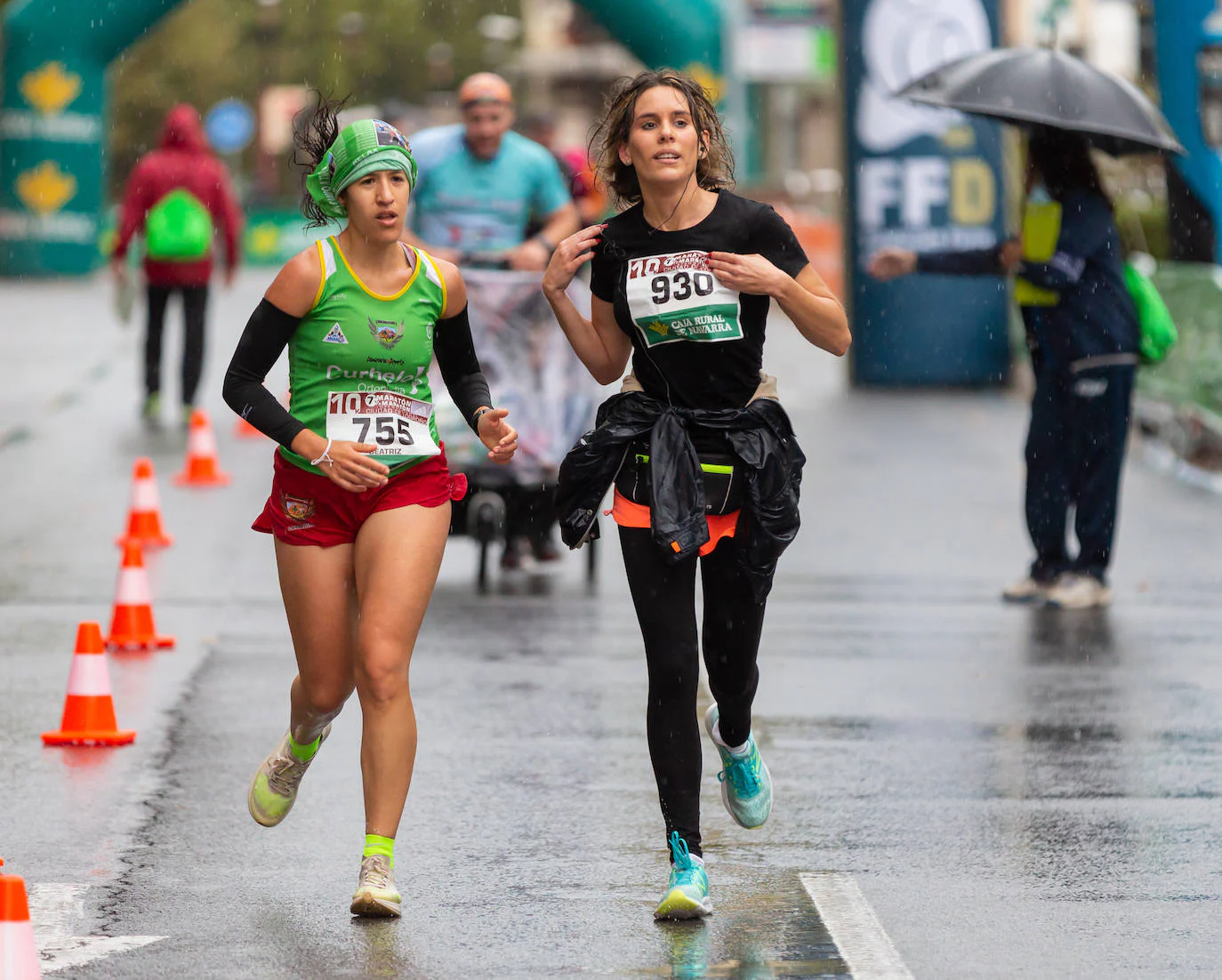 La lluvia no ha frenado la ilusión de los participantes en la prueba