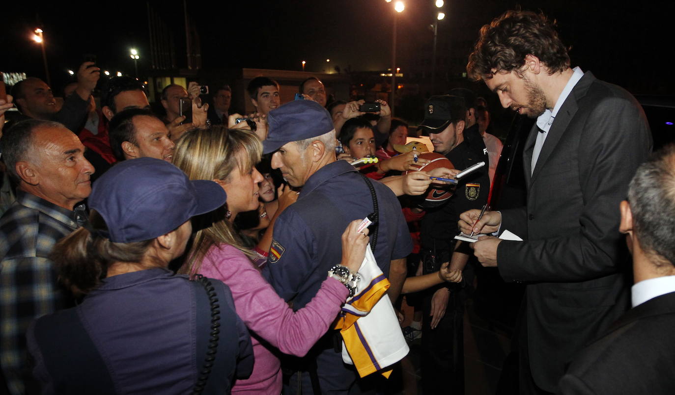 Fotos: Momentos de Pau Gasol en sus visitas a La Rioja