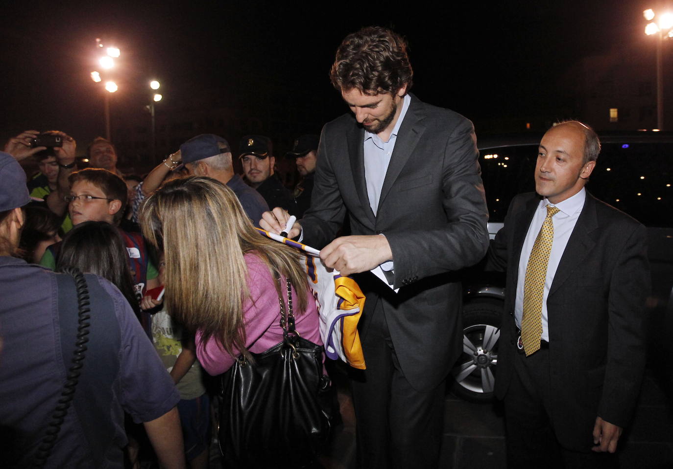 Fotos: Momentos de Pau Gasol en sus visitas a La Rioja