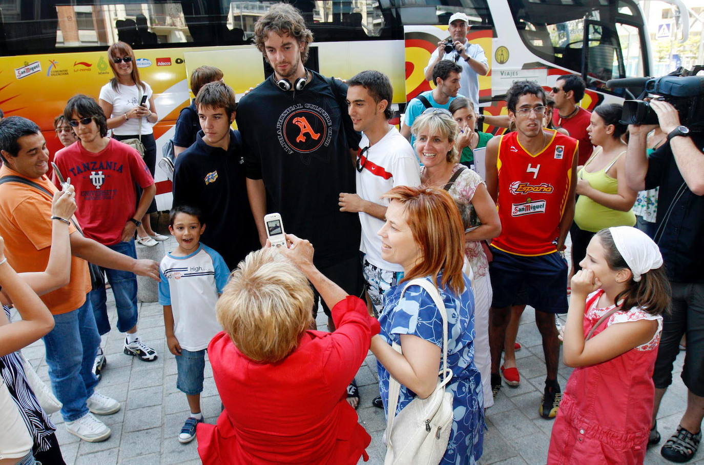 Fotos: Momentos de Pau Gasol en sus visitas a La Rioja