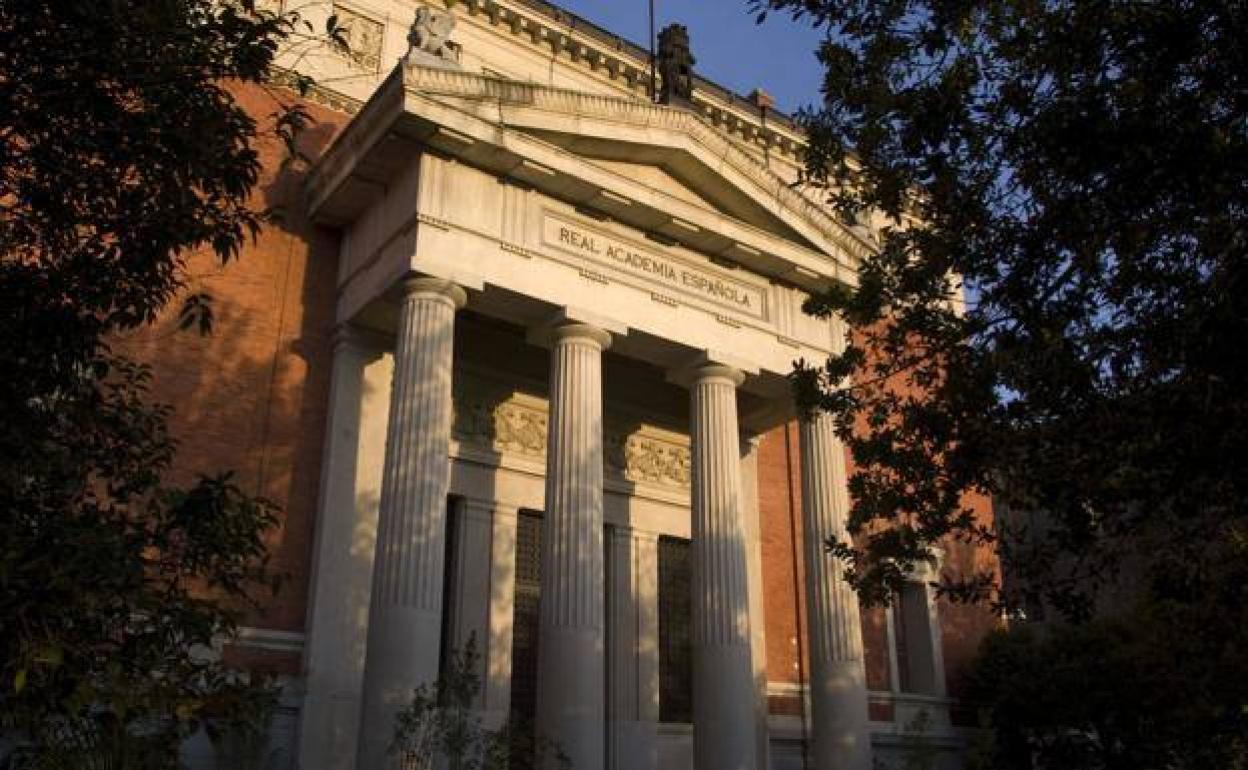 Sede de la Real Academia de la Lengua, en Madrid.