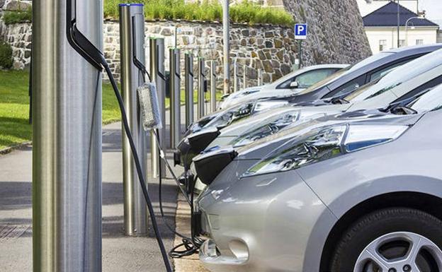 Puntos de recarga para coches eléctricos.