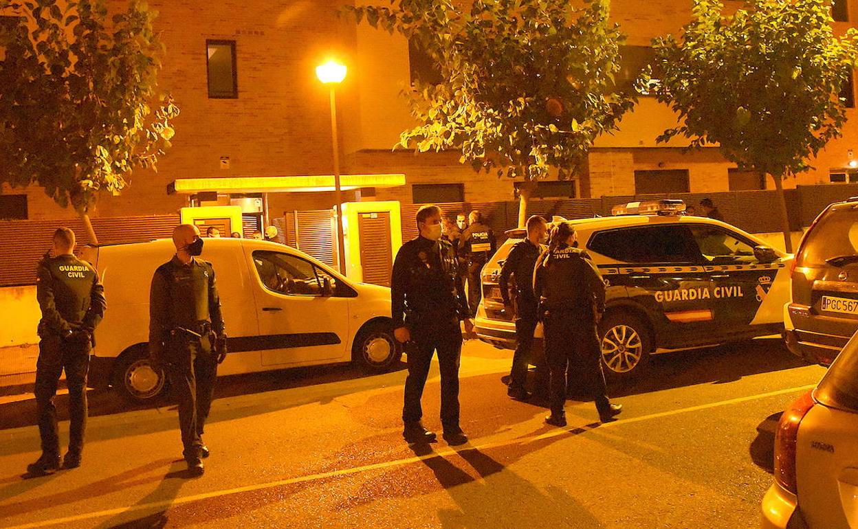 Guardia civiles Lardero en la noche del asesinato. 