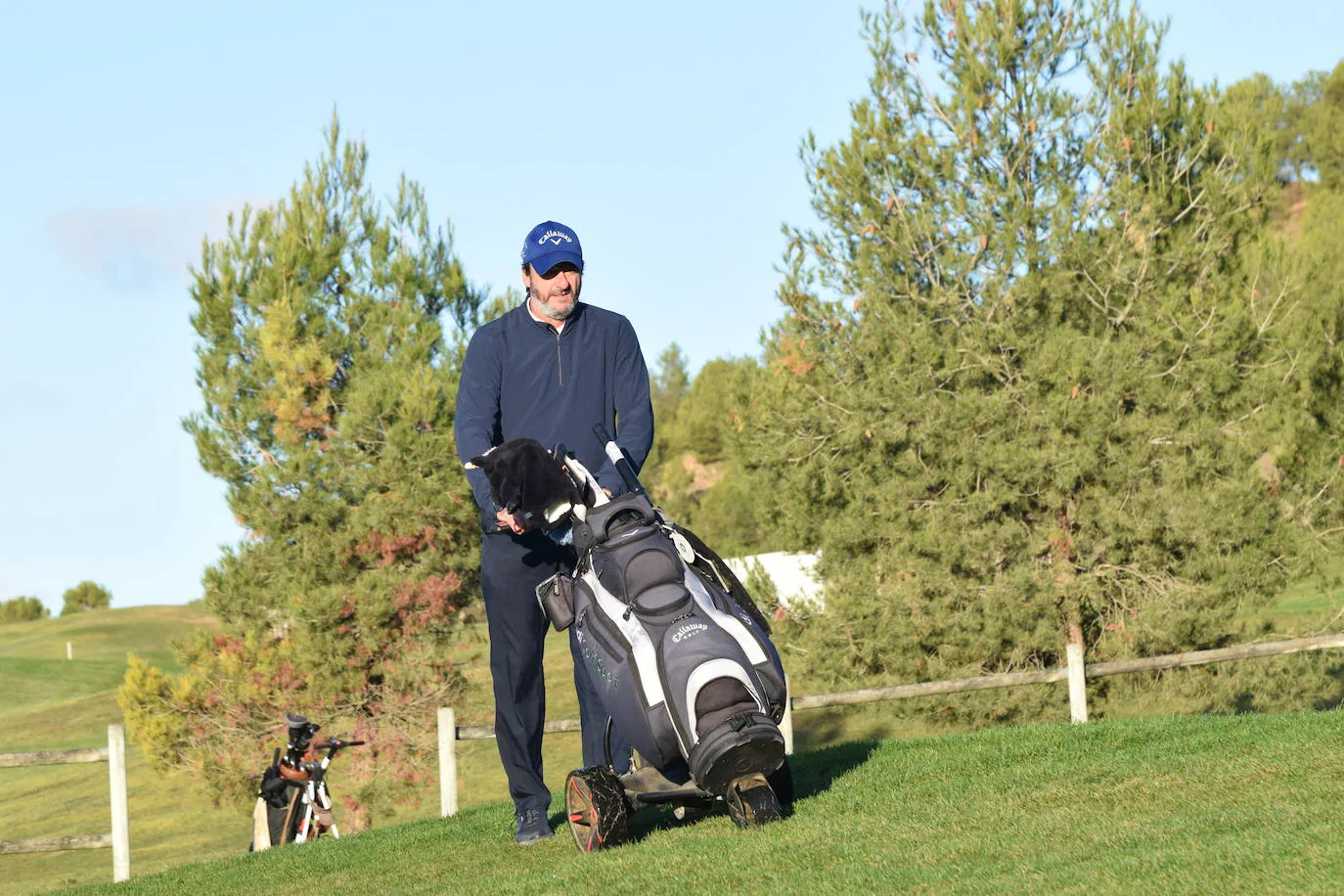 Los participantes en el torneo Finca Valpiedra, de la Liga de Golf y Vino, disfrutaron de un gran día en El Campo de Logroño.