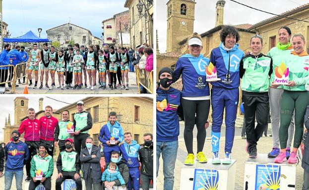 Salida y podios masculino y femenino. 