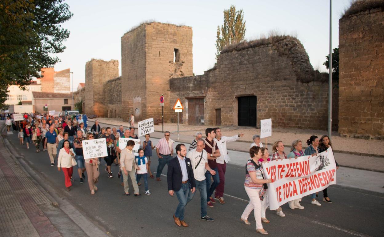 Manifestación en Santo Domingo.