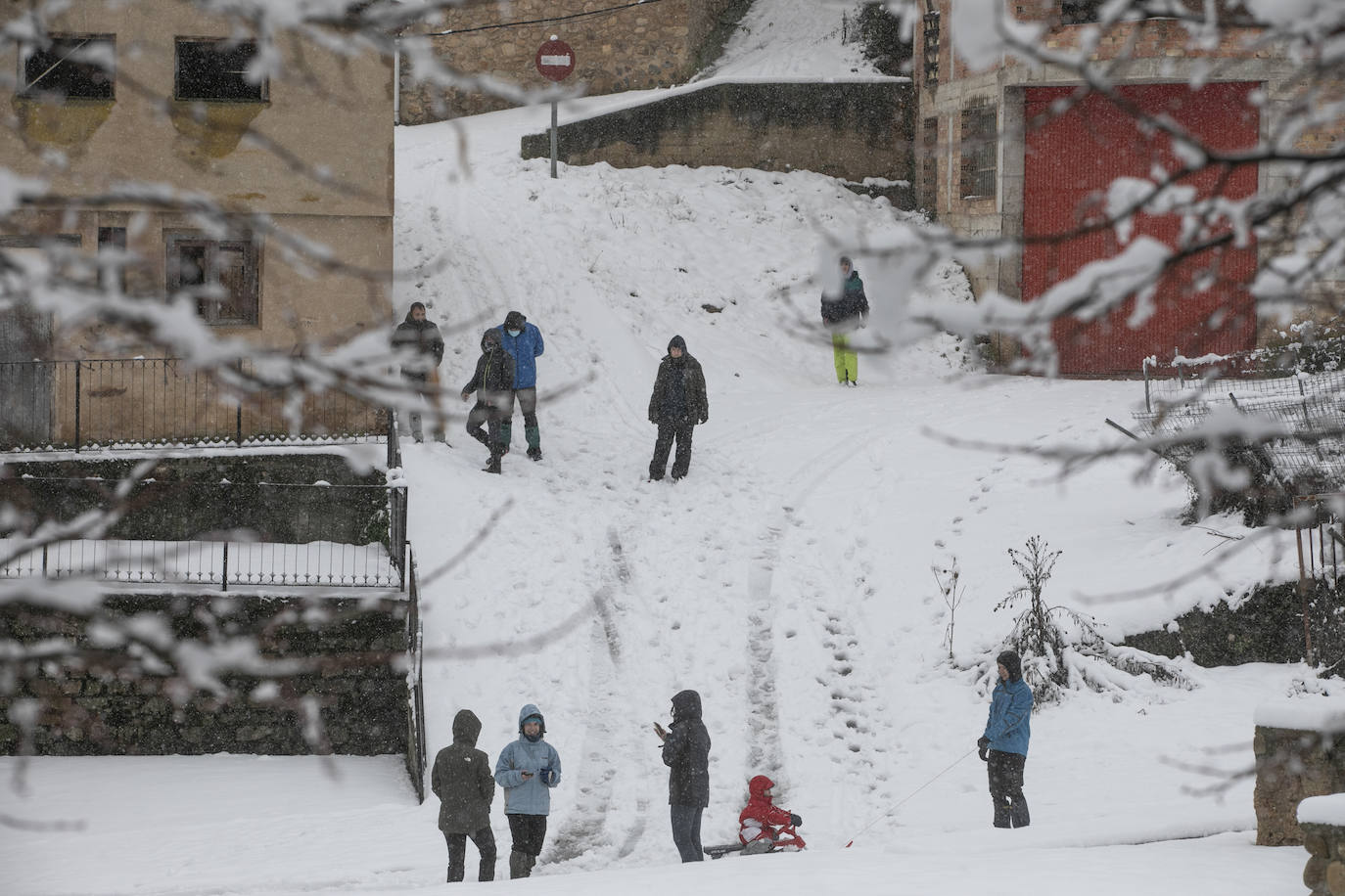 Fotos: Los Cameros, cubiertos de nieve