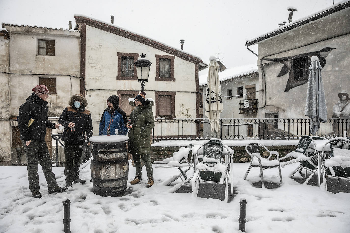 Fotos: Los Cameros, cubiertos de nieve