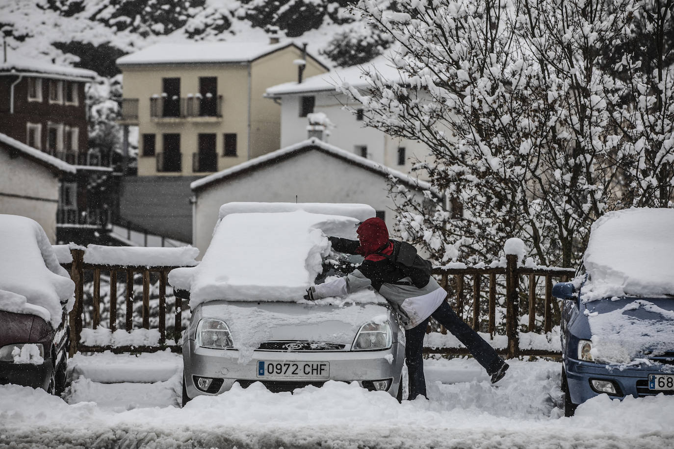 Fotos: Los Cameros, cubiertos de nieve