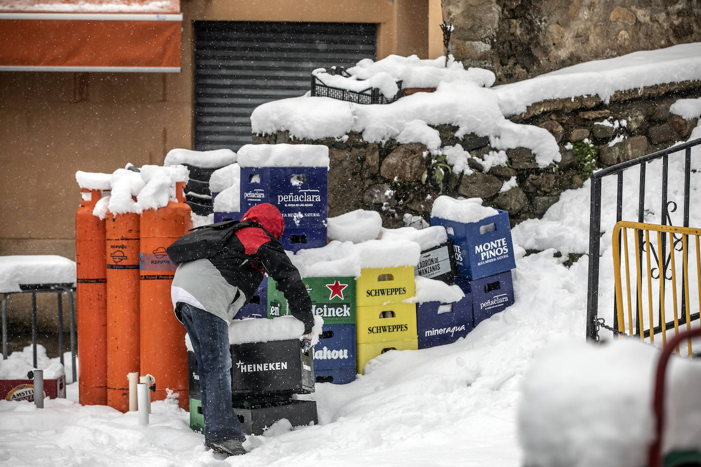 Fotos: Los Cameros, cubiertos de nieve