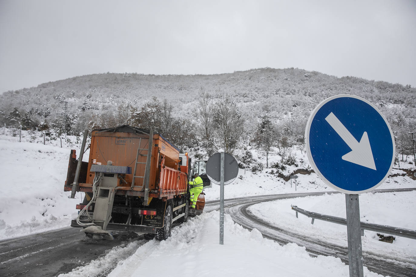 Fotos: Los Cameros, cubiertos de nieve