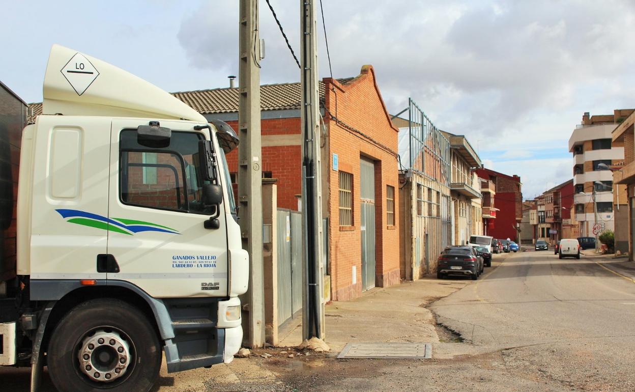 Instalaciones de Ganados Vallejo, en avenida de Navarrete de Lardero. 