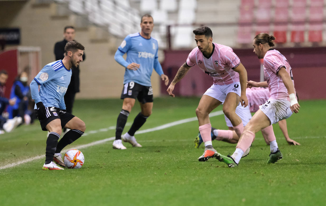 Los visitantes se clasifican para la siguiente ronda de la Copa del Rey gracias a dos goles de Ortuño