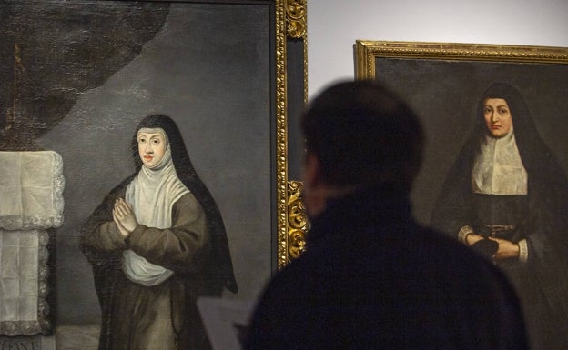 Dos retratos de entre las más de 200 pinturas que se exhiben en las reordenadas sala de Las Descalzas. 