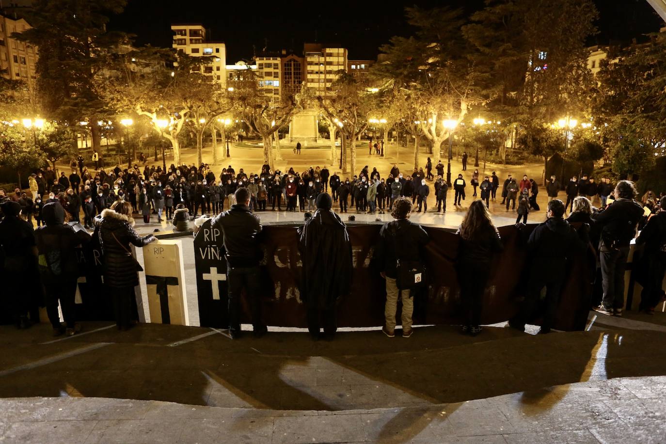 Fotos: La protesta contra las eólicas recorre las calles de Logroño