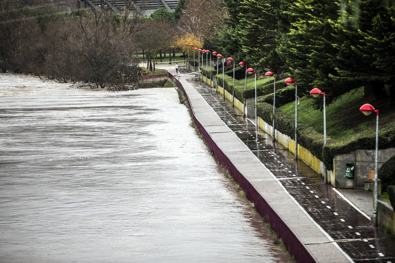 Fotos: Las espectaculares imágenes del río en Logroño