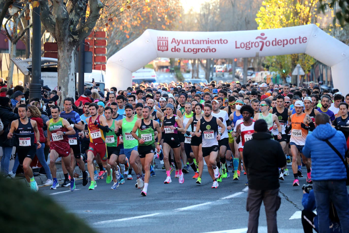 Fotos: La salida de la Media Maratón de La Rioja