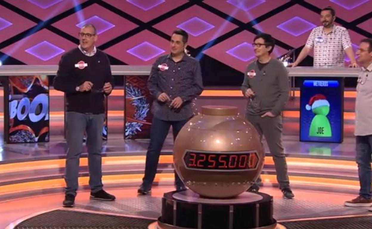 Jesús Cuartero, el primero a la izquierda, durante el programa de este martes. 