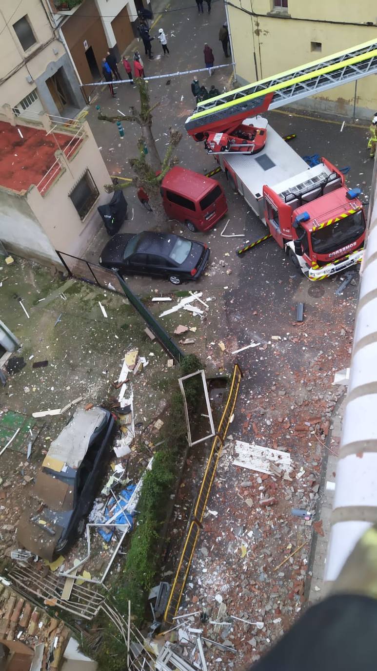 Fotos: Los destrozos provocados por la explosión en Lardero, desde dentro