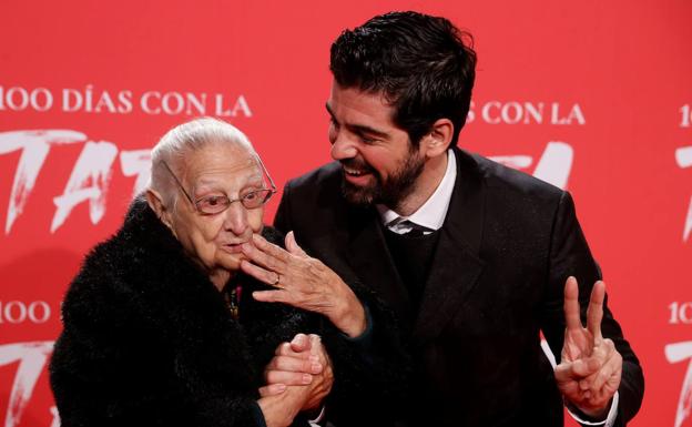 Luisa Cantero y Miguel Ángel Muñoz, durante la presentación de la película.