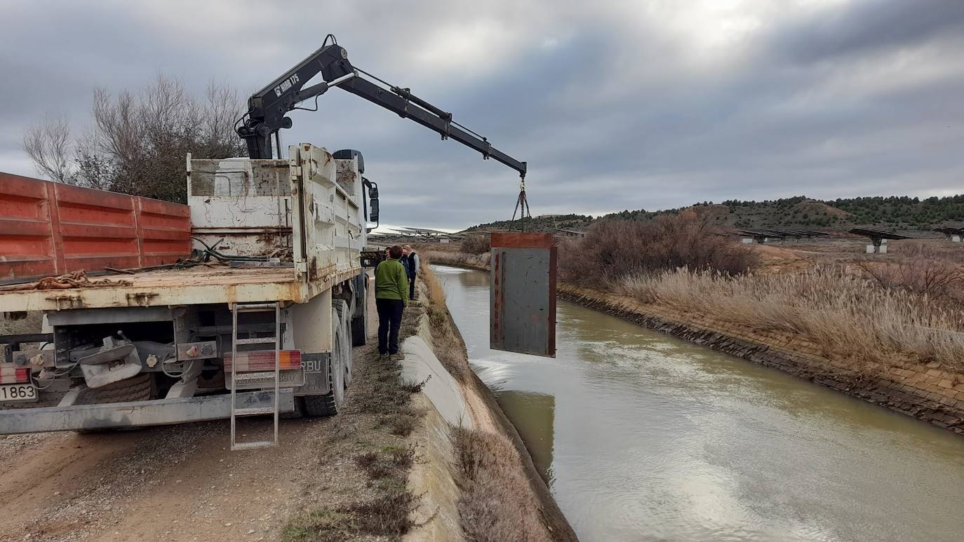 Fotos: Rincón, afectado por la rotura del canal de Lodosa