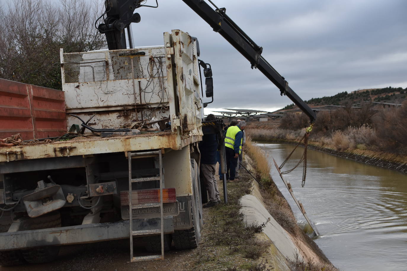 Fotos: Rincón, afectado por la rotura del canal de Lodosa