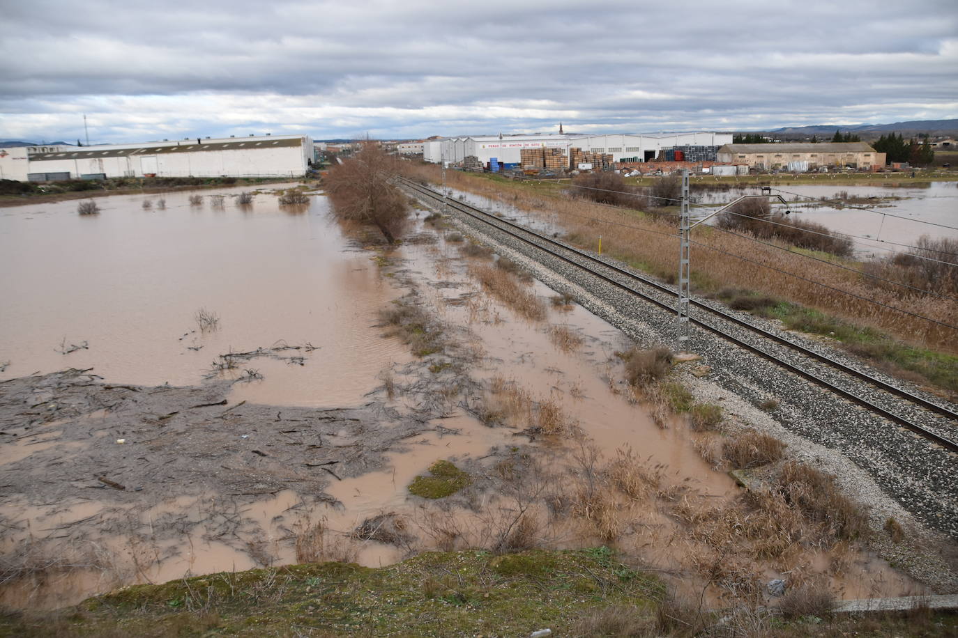 Fotos: Rincón, afectado por la rotura del canal de Lodosa