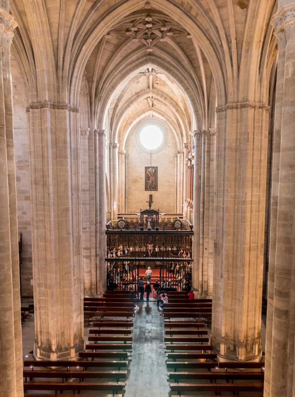 Vista de la catedral desde el triforio que se abrirá al público. 