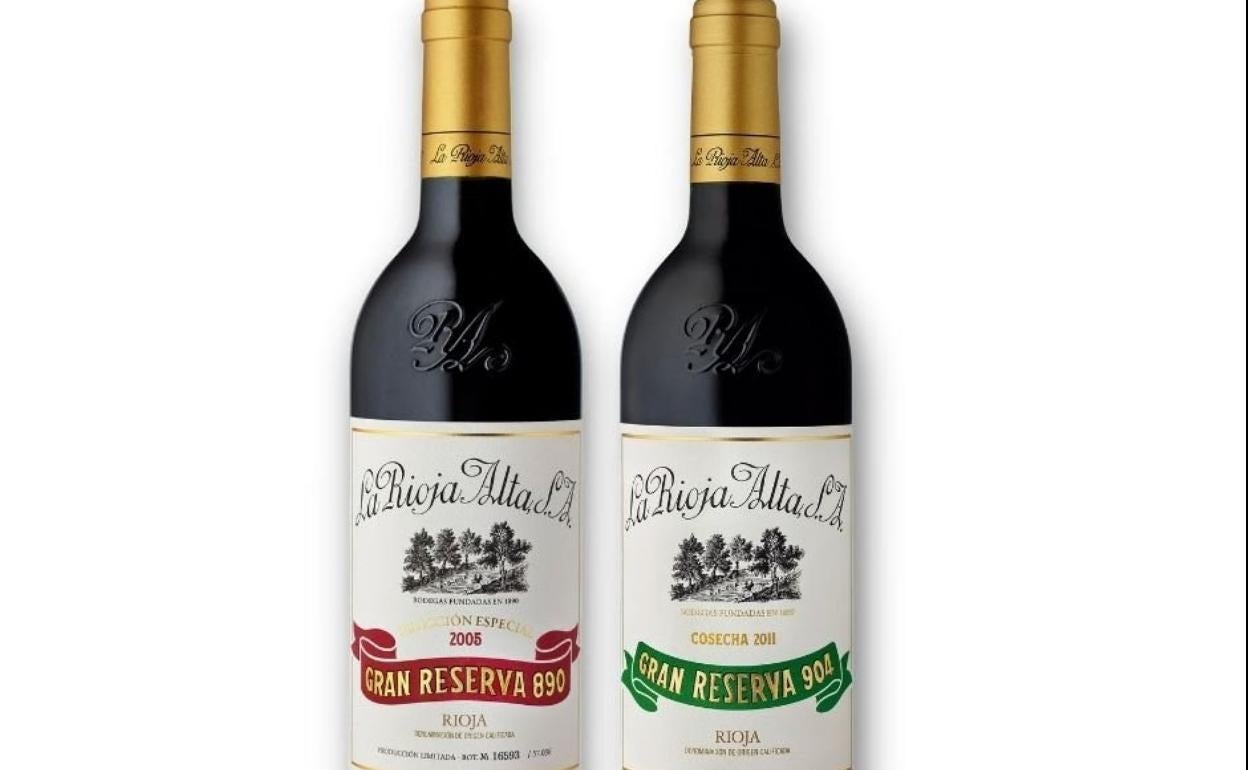 Los dos vinos elegidos. 