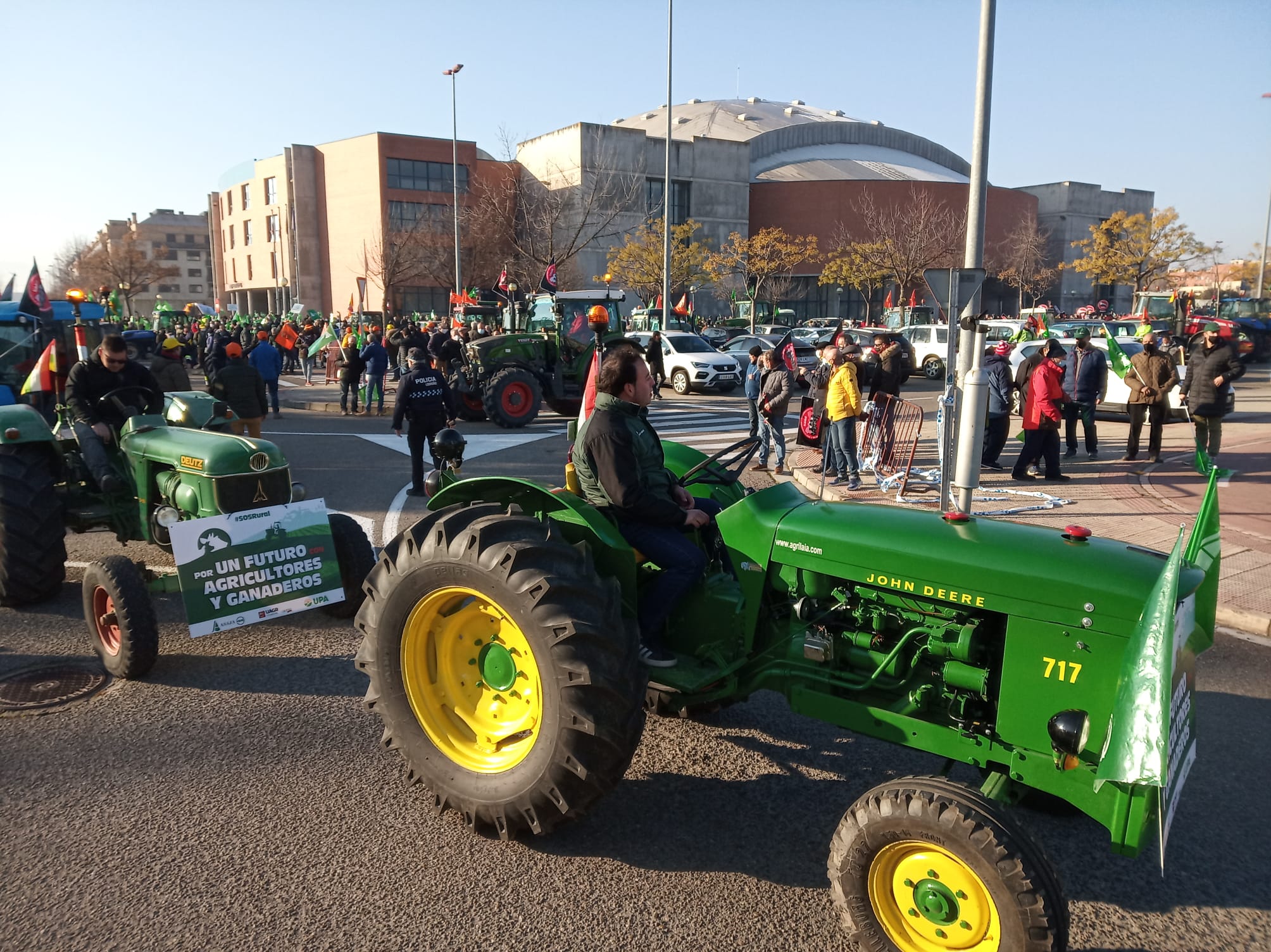 Fotos: Así ha sido la salida de la manifestación del campo