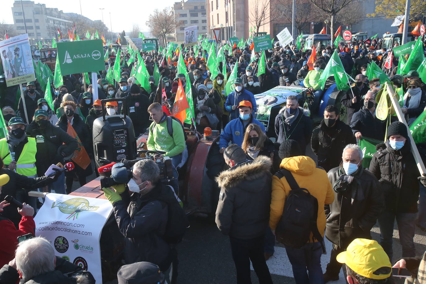 Fotos: La manifestación, a su paso por el centro de Logroño