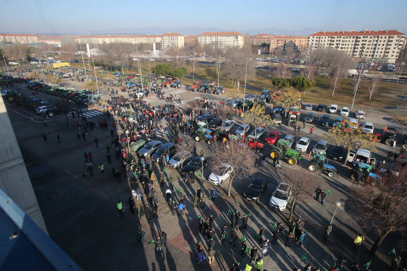 Fotos: La manifestación, a su paso por el centro de Logroño