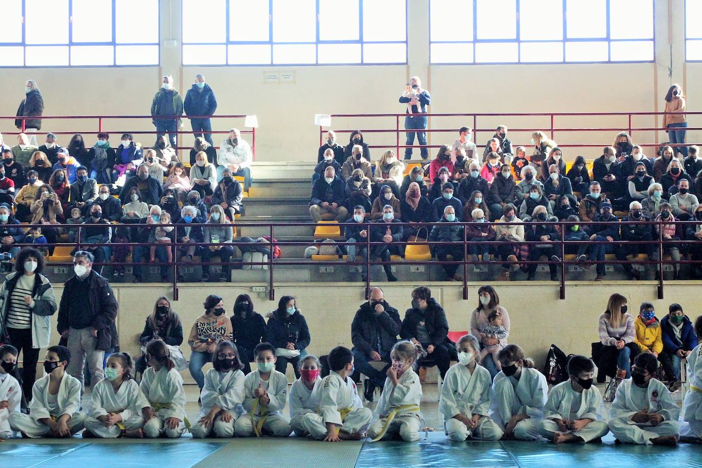 Fotos: Exhibición solidaria de judo en Lardero