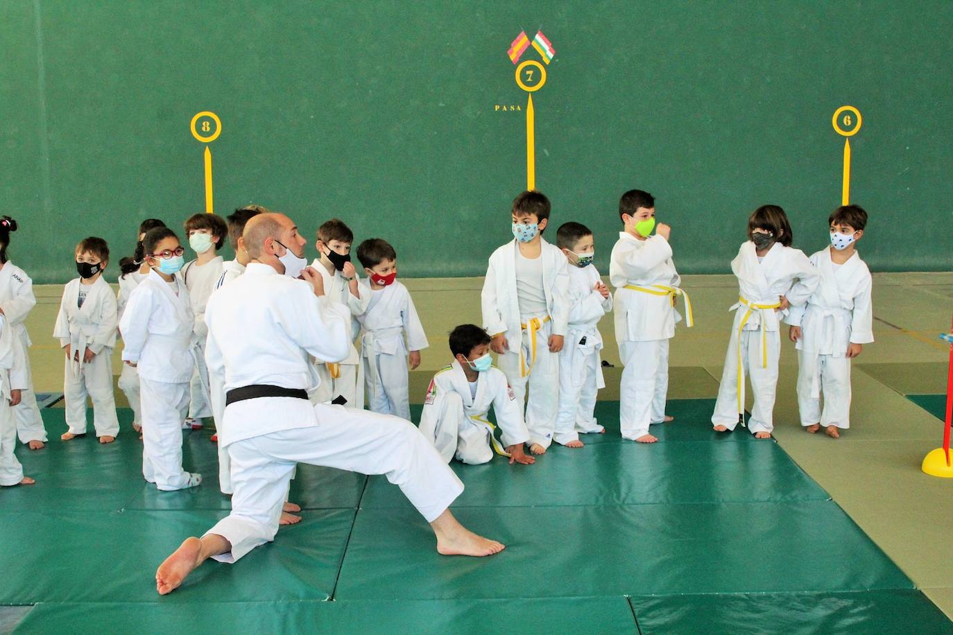 Fotos: Exhibición solidaria de judo en Lardero