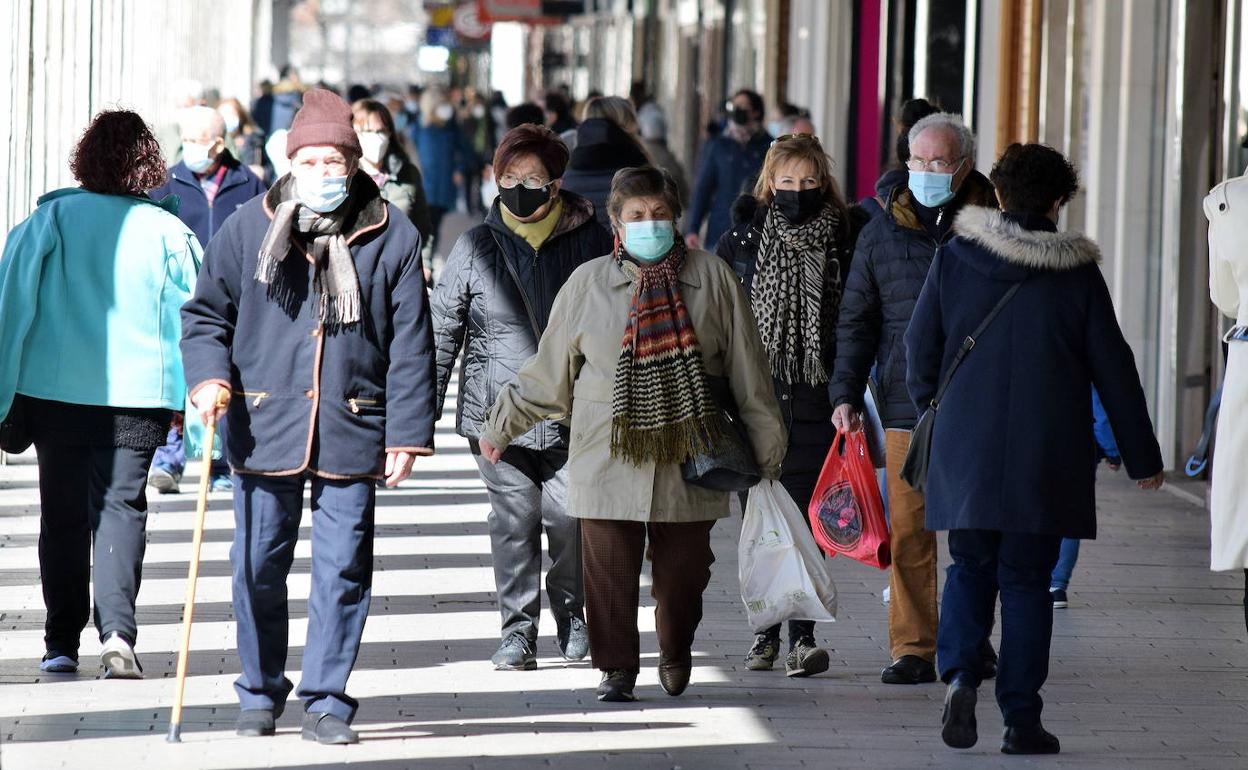 Imagen de archivo de una calle de Logroño. 