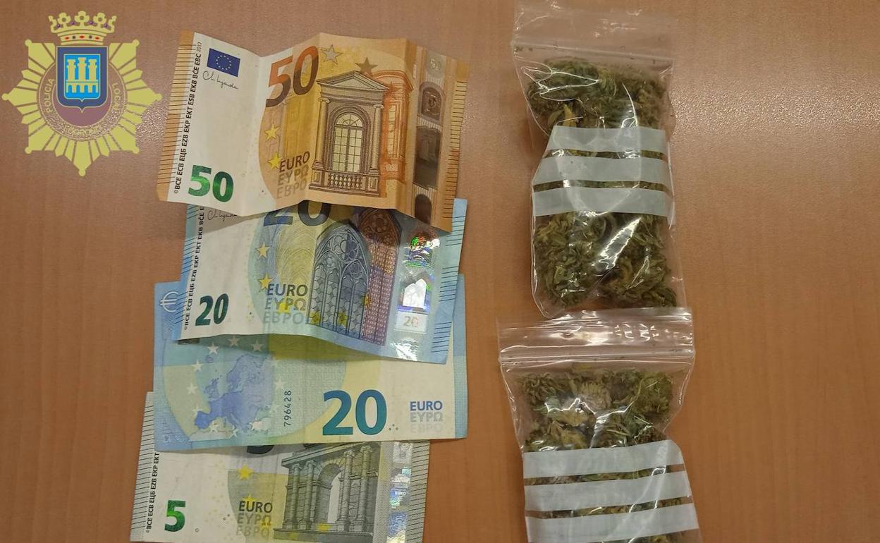 Detenido por vender marihuana en el barrio de Varea