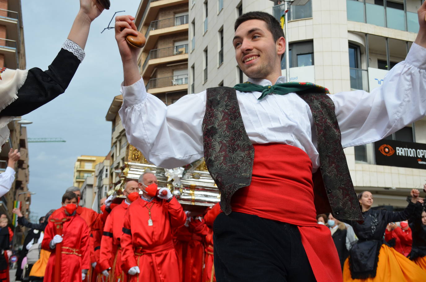 Fotos: La procesión de los mártires Emeterio y Celedonio llena las calles de Calahorra