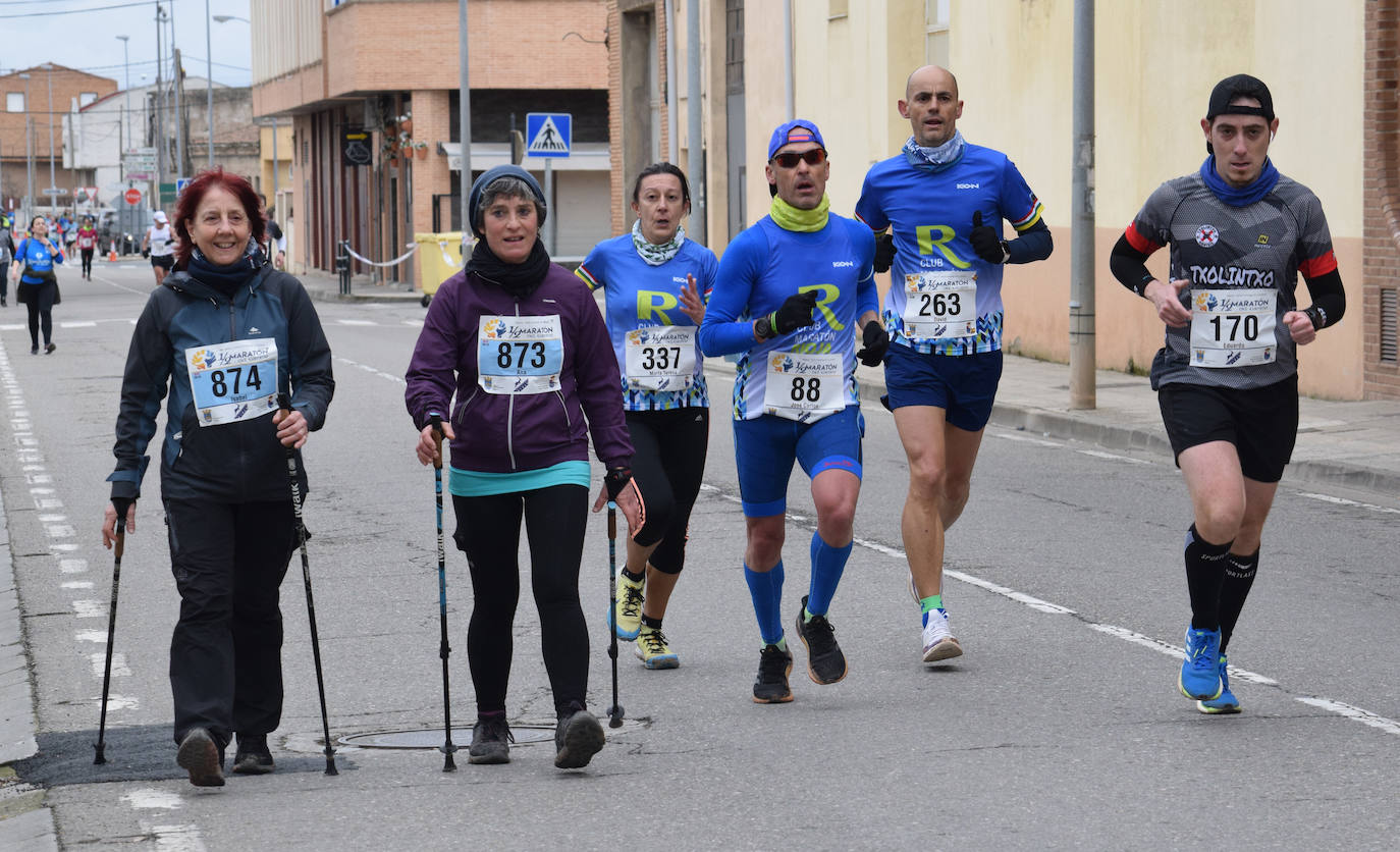 Biruk Rubio y Maite Iñigo se impusieron en la XV Media Maratón del Camino que ha reunido a más de 700 corredores.