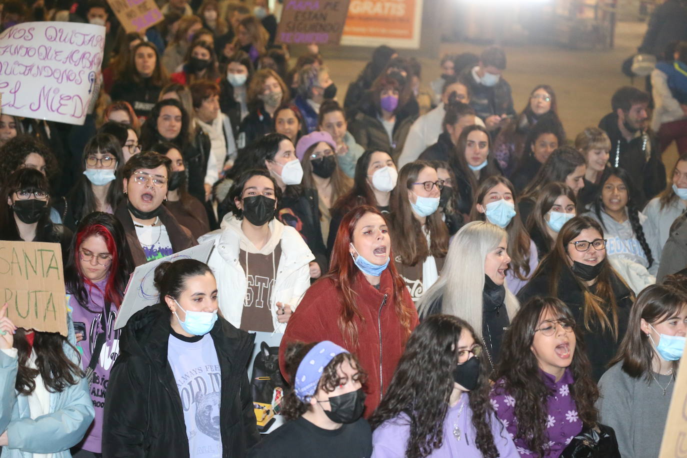 Fotos: La marea morada recorre las calles de Logroño en un esperado 8M