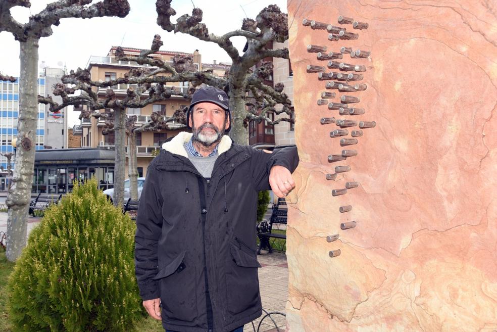 José Miguel Manzanares, trasplantado dos veces de riñón, en Santo Domingo de la Calzada. 